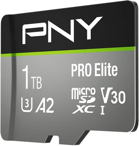 Vista 10 de PNY Tarjeta de memoria flash microSDXC PRO Elite Class 10 U3 V30 de 128 GB - 100 MB/s, clase 10, U3, V30, A2, 4K UHD, Full HD, UHS-I, Micro SD