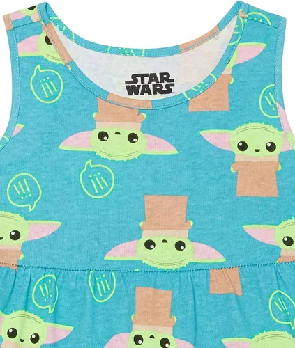 Vista 2 de Tienda Essentials Disney Marvel Star Wars - Vestidos de punto sin mangas para niñas y niños pequeños, paquete de 2
