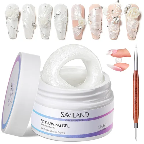 Vista 11 de SAVILAND Kit de gel de uñas Builder de 2.12 oz para fortalecer las uñas 01-Transparente