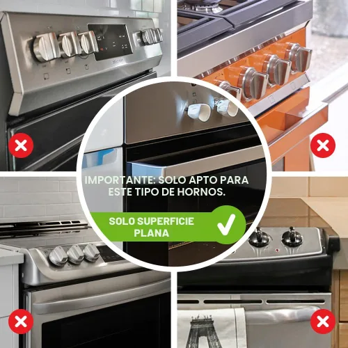 Vista 3 de Mom's Choice Gold Awards Ganador – EUDEMON 1 paquete de cerradura para puerta de horno a prueba de niños, cerradura frontal del horno fácil
