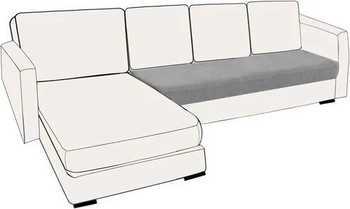 Vista 76 de UNBBRRL Fundas de cojín de asiento para sofá, elásticas, funda de cojín individual para sofá, fundas de cojín para sofá, fundas de héroe protegen
