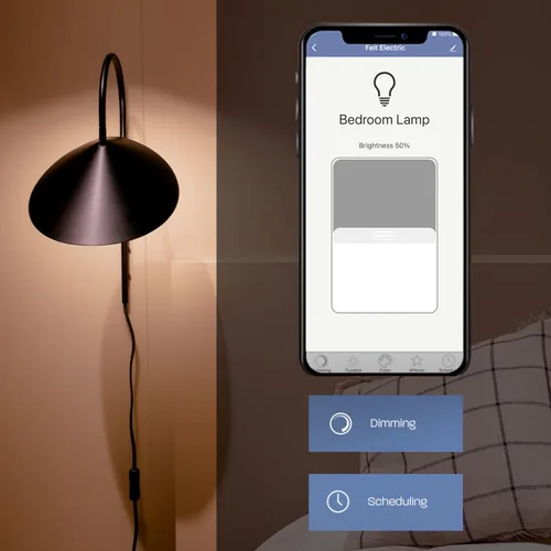 Vista 5 de Feit Electric CFC40/927CA/FIL/AG Bombilla LED inteligente, WiFi, regulable, no requiere concentrador, compatible con Alexa o Google Assistant