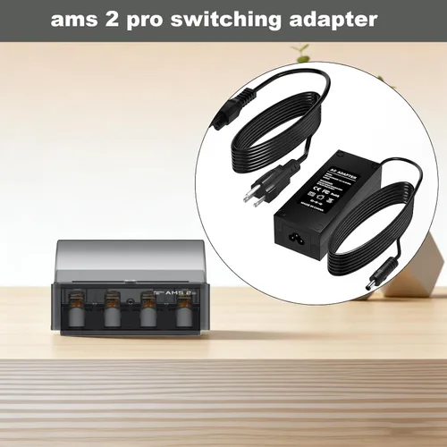 Vista 2 de Adaptador de conmutación AMS 2 pro Adaptador de corriente de 24 V para Bambu Lab AMS 2 Pro Sistema de Material Automático Compatible con Bambu Lab