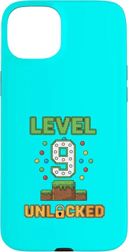 Vista 9 de Birthday Level 9 Unlocked 9th Birthday Gamer Level Up Birthd Case for iPhone 16
