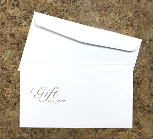 Vista 4 de Tarjetas de certificados de regalo en blanco con sobres 25set -Modern Line- Cupones, Vales para Negocios