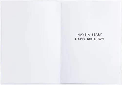Vista 3 de NIQUEA.D, Tarjeta de cumpleaños de oso con sombrero