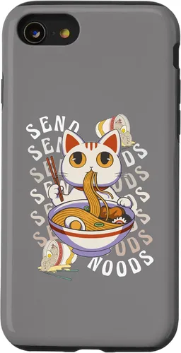 Vista 8 de Funda de anime para iPhone 12 Mini Send Noodles Joke Ramen Noodles