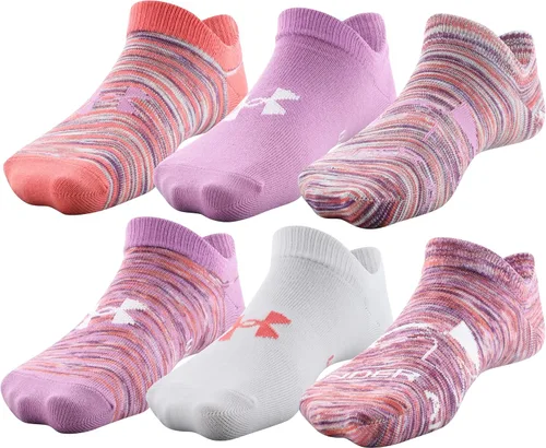 Vista 68 de Under Armour Calcetines ligeros invisibles Essential 2.0 para niños (paquete de 6)