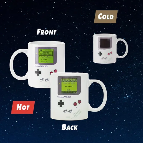Vista 7 de Paladone Gameboy Taza de Café que Cambia de Color con el Calor - Regalo para Jugadores, Nerds, Fanáticos de Nintendo Mario, Hombres y Entusiastas