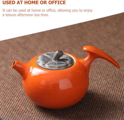 Vista 5 de Tetera de cerámica elegante hervidor de té para el hogar, cocina elegante, accesorio de té, accesorios para el hogar, suministro de té, tetera
