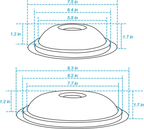 Vista 5 de 5304430149 y 5304430150 Tazones de goteo de quemadores de porcelana de repuesto 318067041 y 318067051 para estufa eléctrica de gama alta de AMI