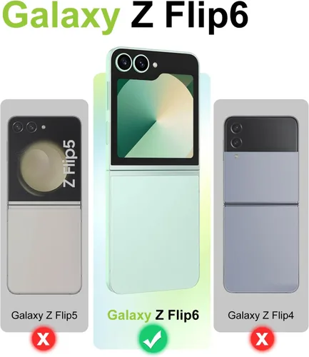 Vista 8 de Btscase Funda para Samsung Galaxy Z Flip 6, protector de pantalla frontal integrado, patrón de mármol dorado con purpurina de policarbonato duro