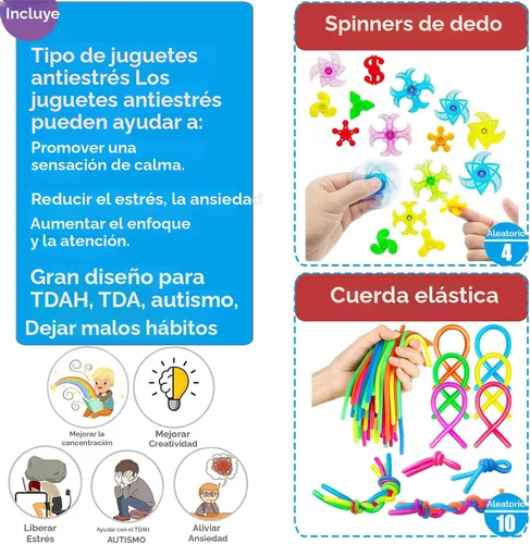 Vista 4 de 109 piezas de juguetes de fiesta prémium para niños, surtido de mini juguetes antiestrés para niños de todas las edades, premios de aula, cofre