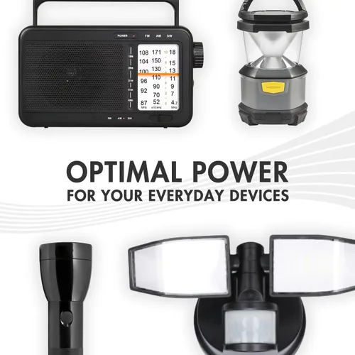 Vista 3 de Tenergy Batería alcalina LR14 de 1.5 V C, baterías no recargables C de alto rendimiento para relojes, controles remotos, juguetes y dispositivos