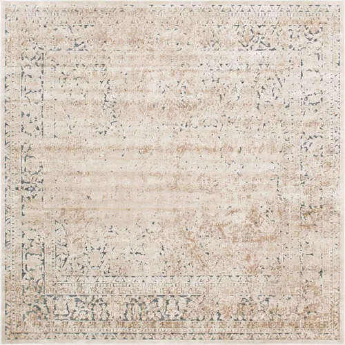Vista 11 de Unique Loom Chateau Collection Alfombra de área - Jefferson (2' x 3' 1" Rectángulo, Azul Gris/Beige)