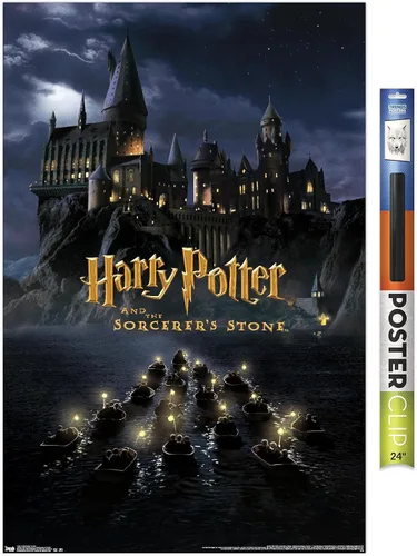 Vista 16 de Trends International Harry Potter y la piedra del hechicero - Póster de pared de una hoja de castillo, 14.72 x 22.37 pulgadas, versión enmarcada