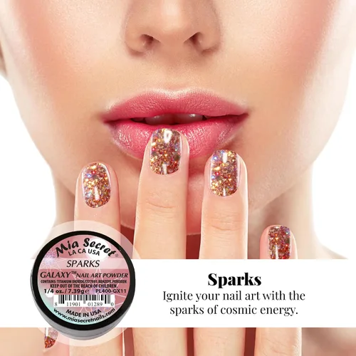 Vista 7 de Colección de polvos para arte de uñas Galaxy (12 unidades)