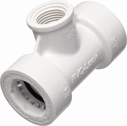 Vista 2 de Orbit 34772 3/4" PVC-Lock x 1/2" FPT Camiseta reductora