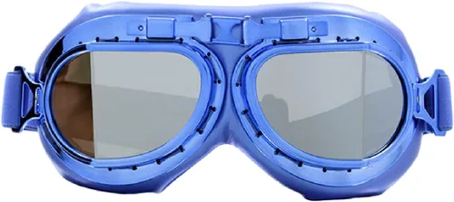 Vista 48 de CRG Sports Gafas de motocicleta estilo aviador, piloto, crucero, scooter, gafas de motocross para hombre, mujer, adulto