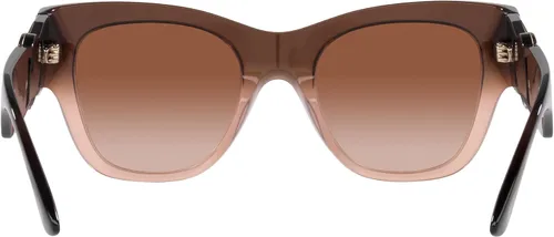 Vista 4 de Versace Woman Sunglasses Transparent Brown Gradient Beige Frame, Brown Gradient Lenses, 52MM