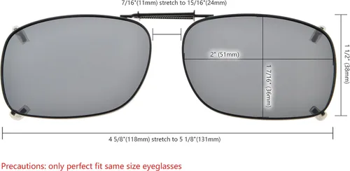Vista 5 de Eyekepper Paquete de 6 lentes de sol polarizadas con clip