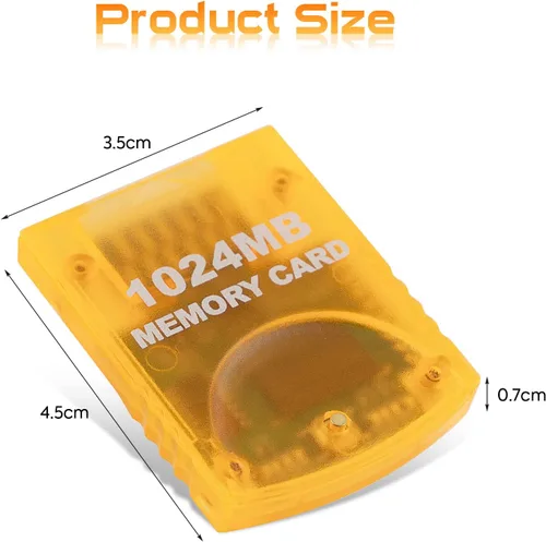 Vista 6 de Suncala Memory Card Compatible with Gamecube and Wii Console 1024MB Memory Card for Nintendo Gamecube