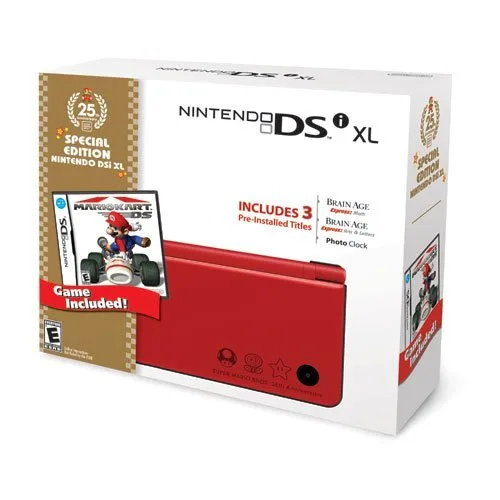 Vista 2 de Nintendo DSi XL Red Bundle with Mario Kart (Renewed)