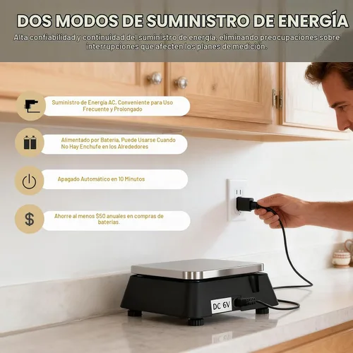 Vista 5 de KF-H8U - Báscula de cocina digital de gramos y onzas, báscula de alimentos para panaderos, fabricación de velas y jabón, báscula para hornear