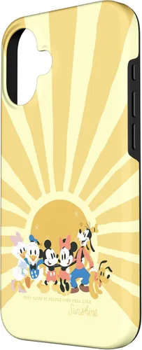 Vista 2 de iPhone 16 Disney Mickey y sus amigos Personas que se sienten como Sunshine Case