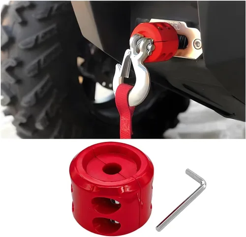 Vista 12 de Bittwee - Tapón de caucho para cabrestante de coche para ATV UTV camión, protector de gancho de cable para cuerda sintética, amortiguador de golpes