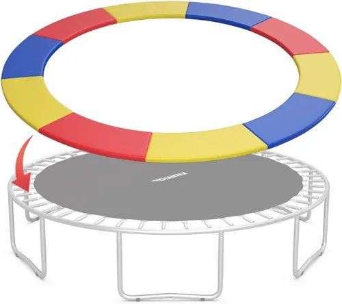 Vista 15 de Giantex Trampoline Pad, 8ft 10ft 12ft 14ft 15ft 16ft Trampoline Replacement Safety Pad, No Holes for Pole, Waterproof Trampoline Accessories Spring