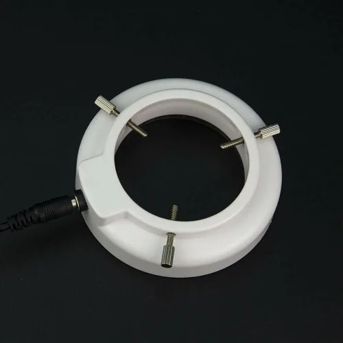 Vista 5 de Luz de anillo de microscopio estéreo- Lámpara de anillo LED de microscopio estéreo ajustable Iluminadores industriales 56LED Fuente de luz