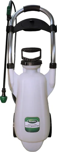 Vista 2 de Scotts Bomba manual, pulverizador de carro con ruedas, 3 galones, blanco, 190618W