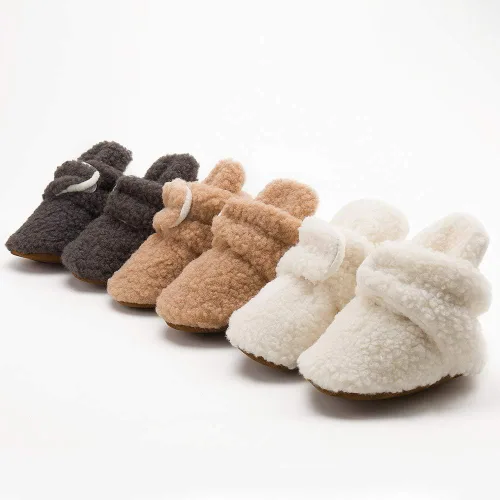 Vista 194 de Sawimlgy - Botines de algodón antideslizantes para recién nacido, con agarre, para cuna o para el invierno