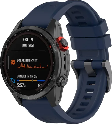 Vista 6 de Compatible con Garmin Quatix 7 Pro Bands, Forerunner 965 955 945 Correas de reloj de repuesto de silicona para Garmin Epix Pro 1.850 in/Fenix