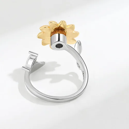 Vista 74 de Anillo de plata 925, anillos de plata ajustables para mujer, anillos de pulgar abiertos, anillos de circonio, anillos ajustables, anillos abiertos