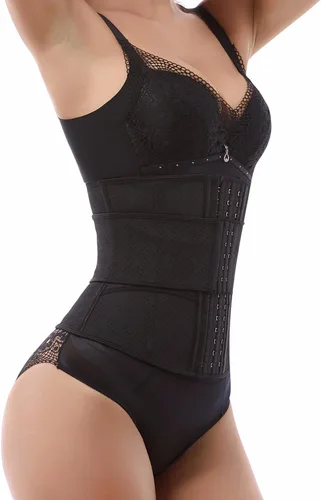 Vista 4 de XXSC Ropa moldeadora para mujer corsé para mujer corsé para entrenamiento de cintura yoga fitness uso deportivo negro-XXS XXS