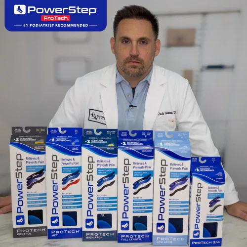 Vista 6 de PowerStep ProTech - Plantillas ortopédicas de longitud completa, insertos de soporte de arco de grado médico para alivio de la fascitis plantar