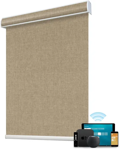 Vista 15 de SmartWings Persianas enrollables con cable duro PoE 100% opacas, muestra de tela
