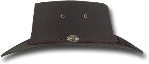 Vista 2 de Barmah Hats Drover Oil Skin Hat - Artículo 1050