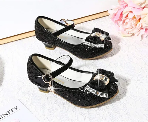 Vista 5 de Cadidi Dinos Zapatos de vestir para niñas, zapatos de fiesta de boda, zapatos de tacón Mary Jane Princesa (bebéniño pequeñoniño grande)