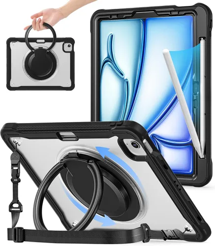 Vista 14 de BATYUE Funda para iPad Air de 11 pulgadas M3/M2 (2025/2024), Air 5th/4th 10.9 pulgadas (2022/2020), Pro 11" 4th/3rd/2nd/1st, funda a prueba