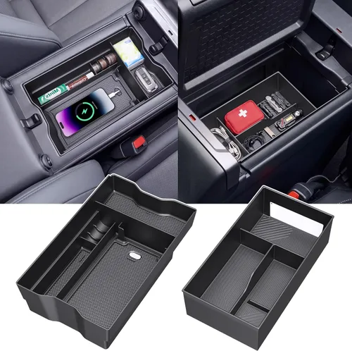 Vista 10 de DIAMOOKY Organizador de consola central mejorado compatible con Toyota RAV4 2025 2024 2023 2022 2022 2021 2020 2019, accesorios interiores, caja