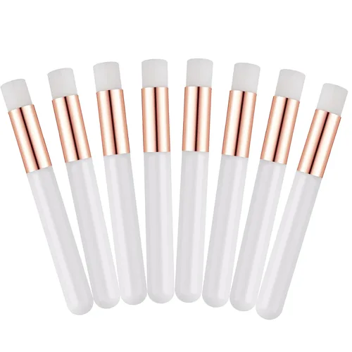 Vista 8 de 30 cepillos de champú para extensiones de pestañas de cristal con purpurina con contenedor, herramienta removedor de cepillos para puntos negros