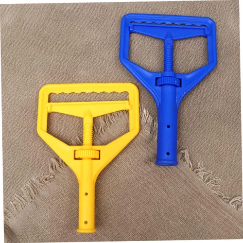 Vista 8 de ULTECHNOVO 2 unids cabeza de fregona comercial de microfibra mopa de microfibra mopa mojada mopa comercial mango de fregona plana cabeza