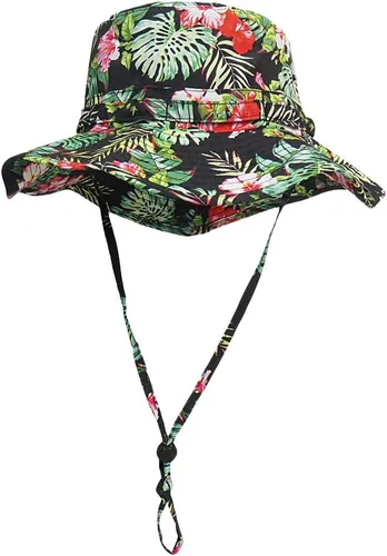 Vista 22 de Sombrero de pescador de ala ancha con protección UV, sombrero Boonie, sombreros de pesca, senderismo, safari, sombreros al aire libre para hombres
