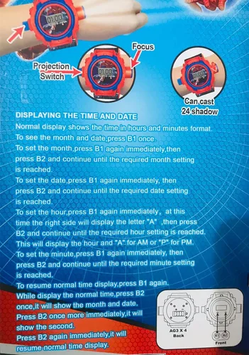 Vista 6 de 24 Images Ben - 10- Reloj de pulsera digital para niños y niñas, regalo X-mas