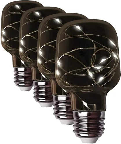 Vista 11 de Feit Electric FY/G25/SW/CR/LED 1W Bombilla LED G25 de Vidrio de Grieta de Hadas Mágica Decorativa, 12.4 cm x 7.9 cm, Luz Blanca Suave de 2700K
