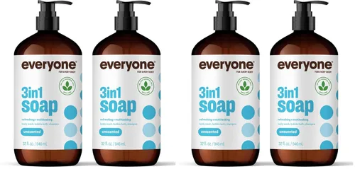 Vista 19 de Everyone Jabón 3 en 1, gel de baño, baño de burbujas, champú, 32 onzas (paquete de 2), cedro y cítricos, hecho con aceites esenciales para hombres