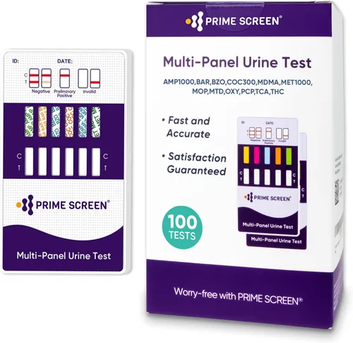 Vista 9 de Prime Screen Tarjeta de prueba de drogas de orina de 12 paneles (AMP, bar, BZO, COC, mAMP, MDMA, MOP/OPI 300, MTD, OXY, PCP, TCA, THC) - WDOA-7125